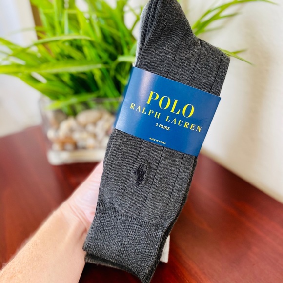Polo Ralph Lauren Other - NEW! 3-Pack Polo Ralph Lauren Ribbed Dress socks